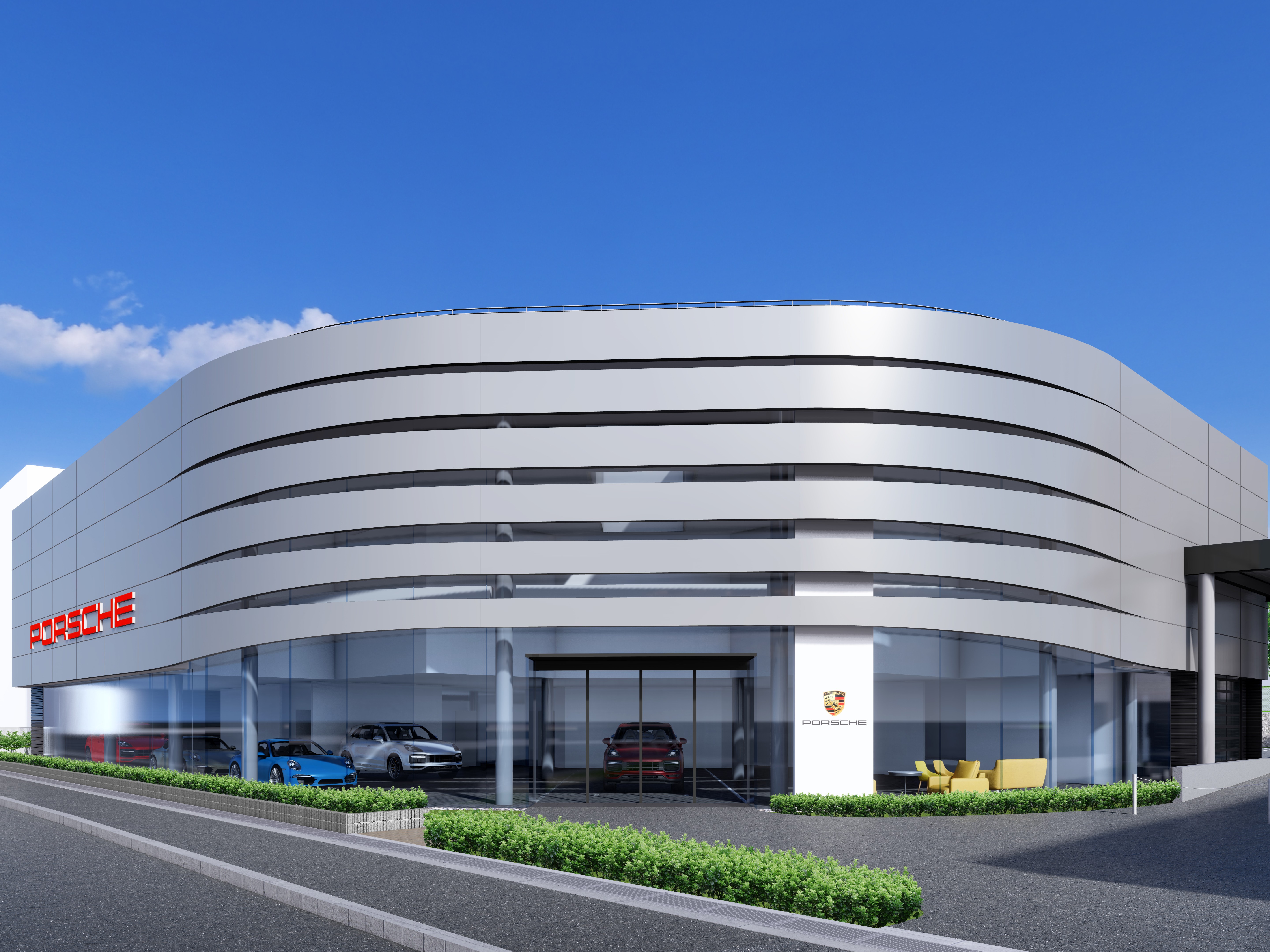 ポルシェセンター北大阪　新車ショールーム
